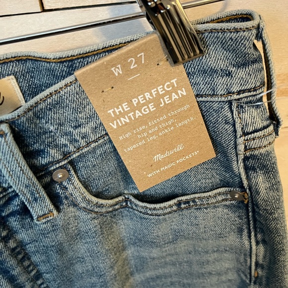 NWT Madewell The Perfect Vintage jeans size 27 - Picture 8 of 9